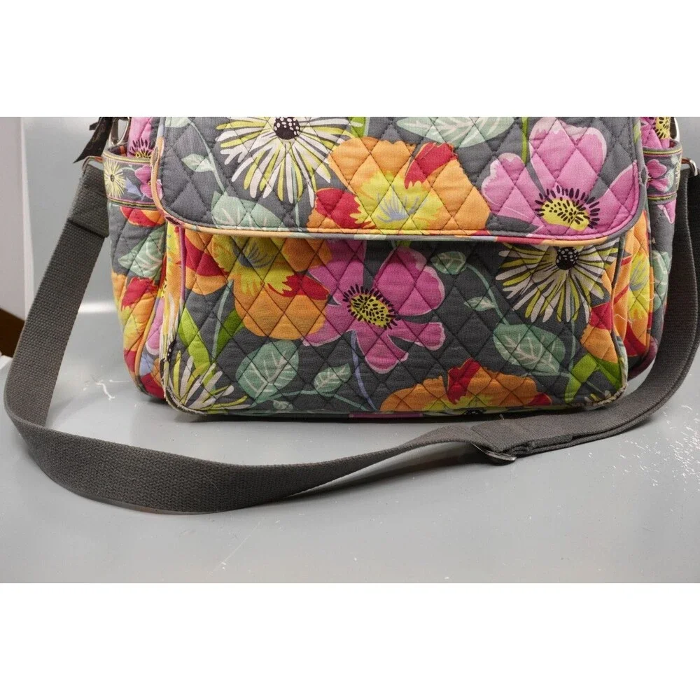 Vera Bradley Jazzy Blooms Diaper Bag Quilted Floral Waterproof Liner Retired